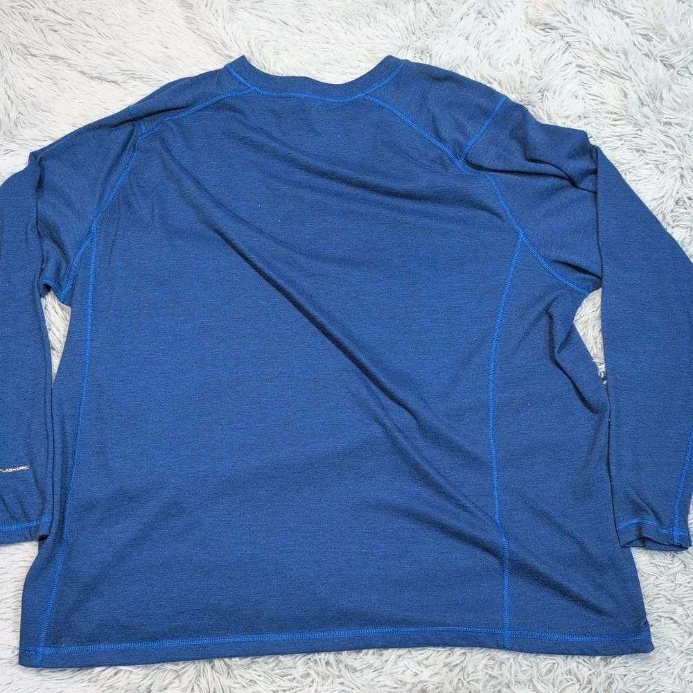 The North Face Shirt Mens XXL Blue‎ Flashdry Athletic Active Lightweight Tee